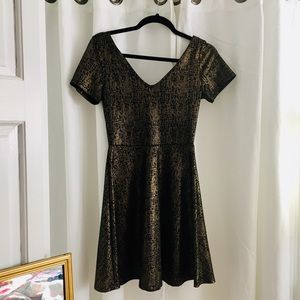 Gold/Black Cocktail Dress